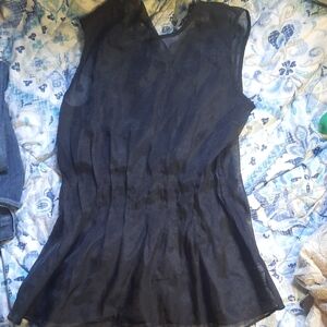 Endless Rose Sheer Black Blouse